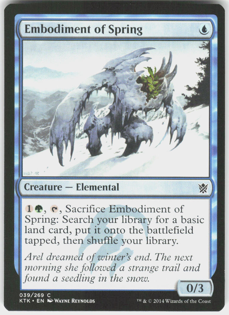 Embodiment of Spring - Khans of Tarkir #39 - Near Mint - Normal