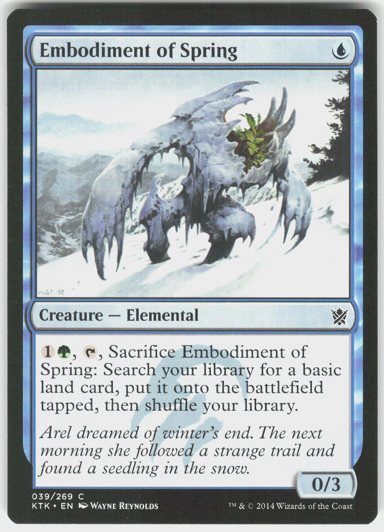 Embodiment of Spring - Khans of Tarkir #39 - Near Mint - Normal