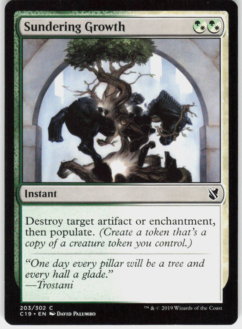 Sundering Growth - Commander 2019 #203 - Near Mint - Normal