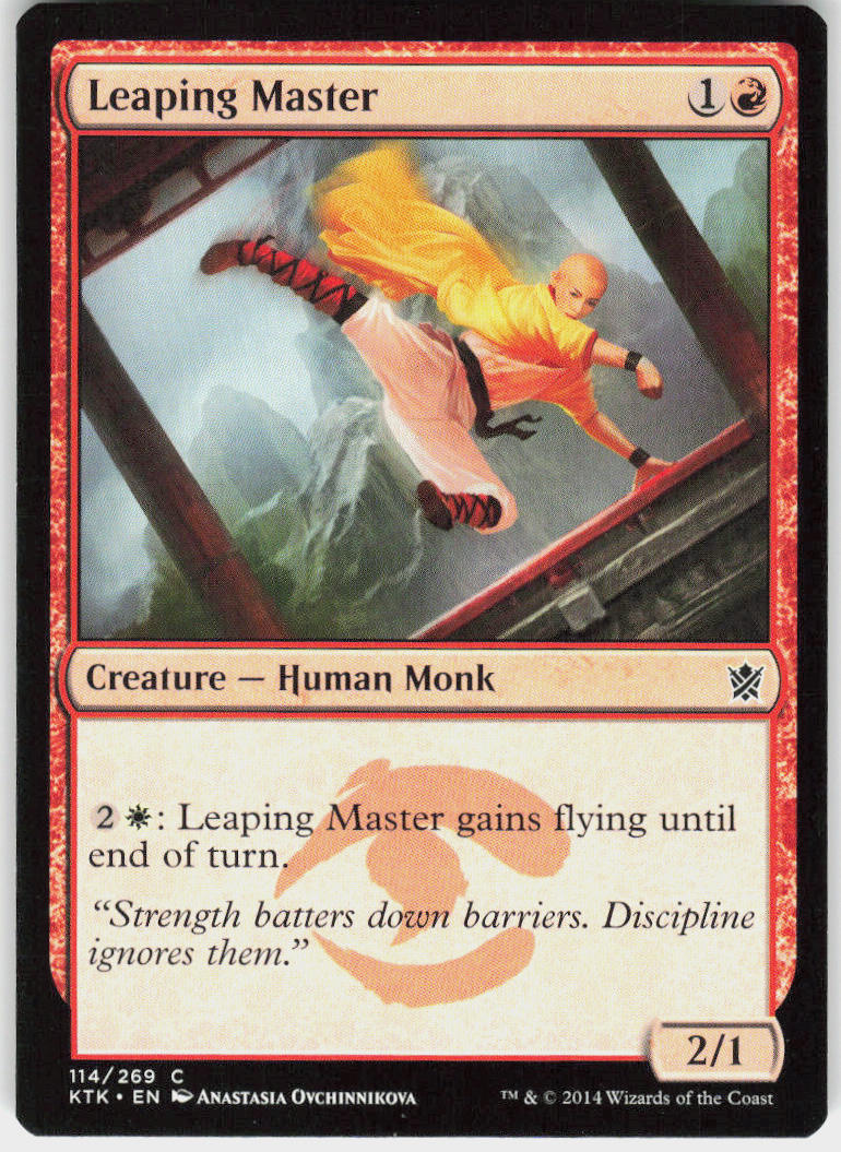 Leaping Master - Khans of Tarkir #114 - Near Mint - Normal