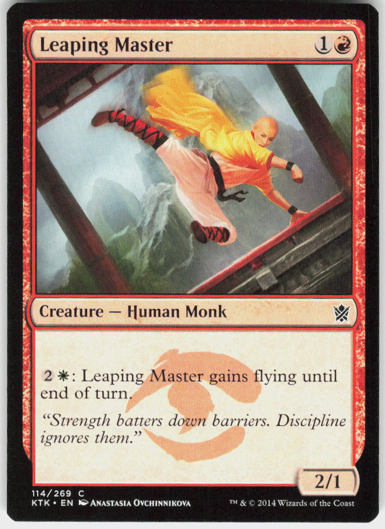 Leaping Master - Khans of Tarkir #114 - Near Mint - Normal
