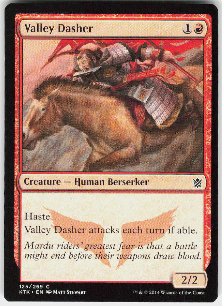 Valley Dasher - Khans of Tarkir #125 - Near Mint - Normal