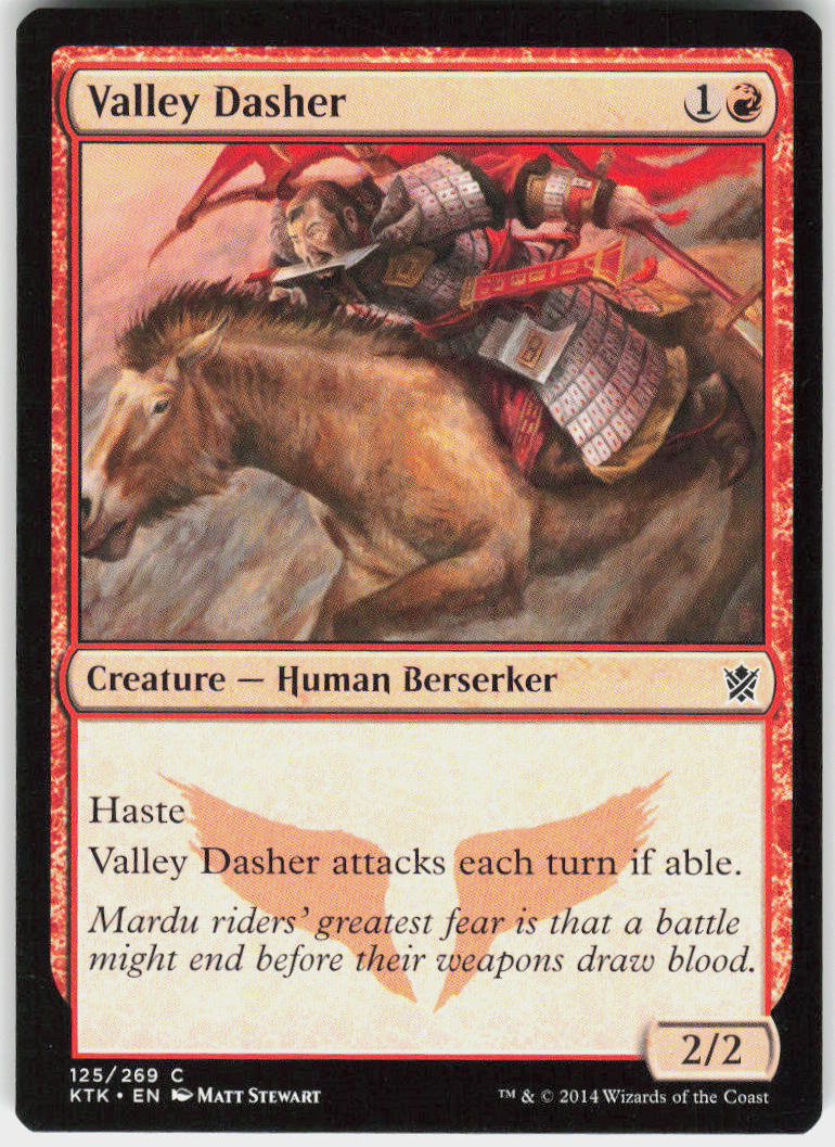 Valley Dasher - Khans of Tarkir #125 - Lightly Played - Normal