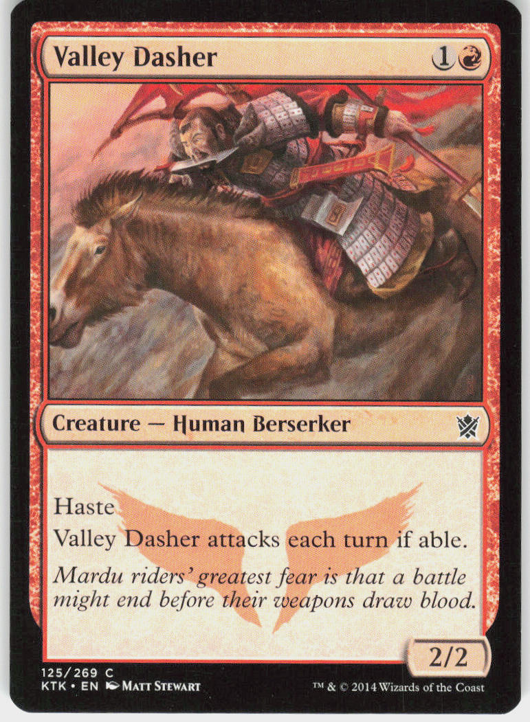 Valley Dasher - Khans of Tarkir #125 - Near Mint - Normal