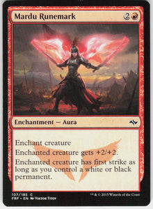 Mardu Runemark - Fate Reforged #107 - Near Mint - Normal