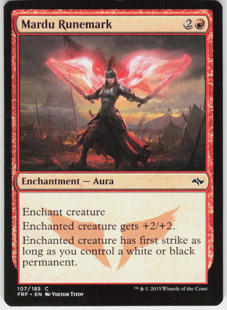 Mardu Runemark - Fate Reforged #107 - Near Mint - Normal