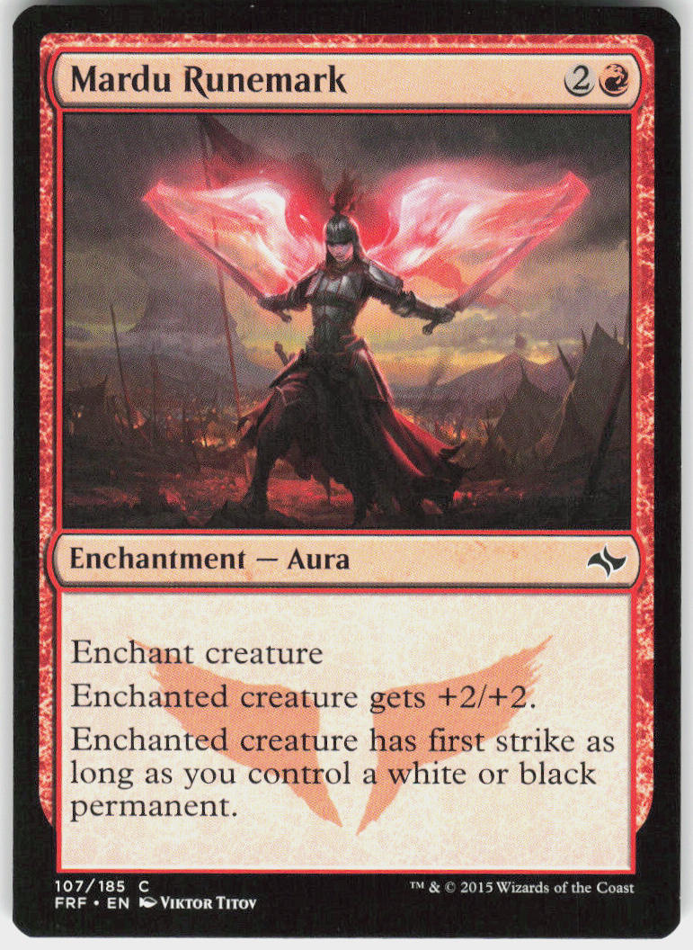 Mardu Runemark - Fate Reforged #107 - Near Mint - Normal