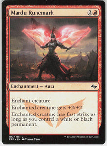 Mardu Runemark - Fate Reforged #107 - Near Mint - Normal