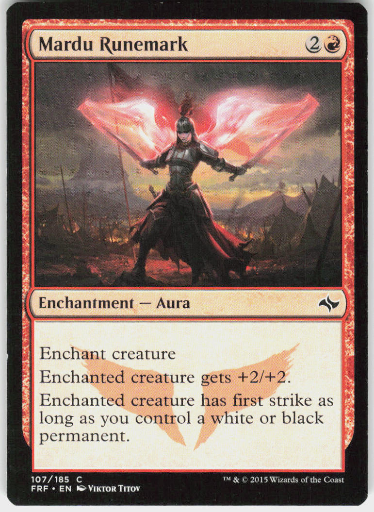 Mardu Runemark - Fate Reforged #107 - Near Mint - Normal