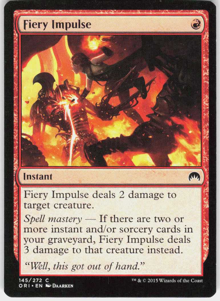 Fiery Impulse - Magic Origins #145 - Near Mint - Normal