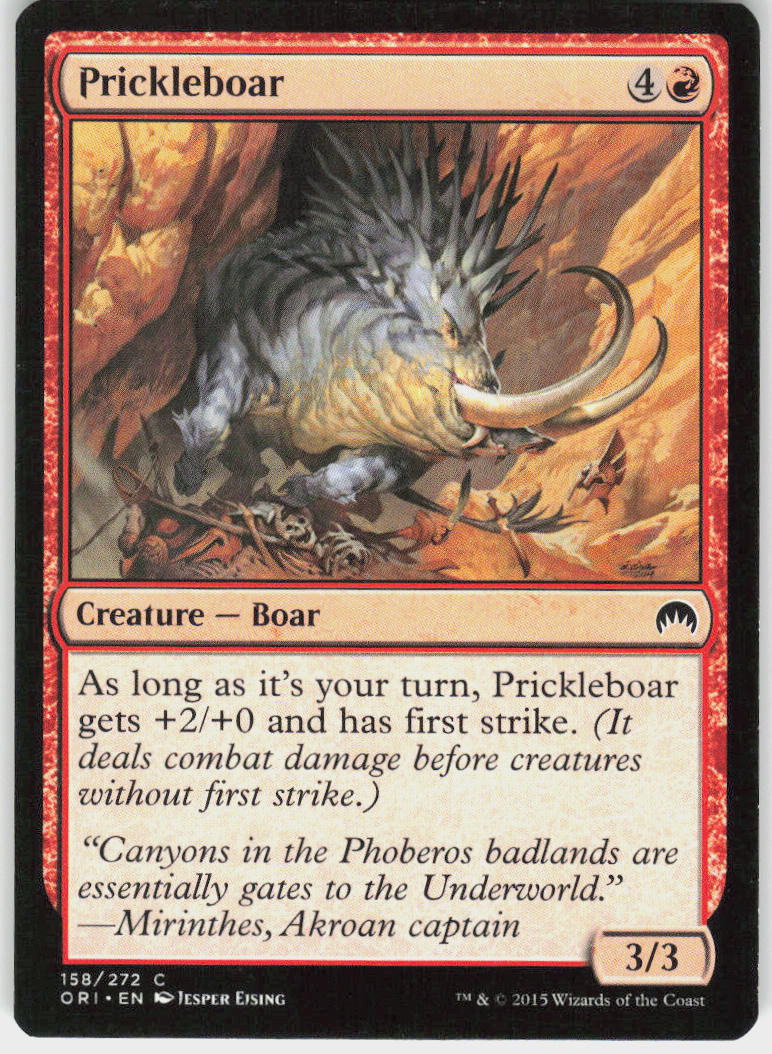 Prickleboar - Magic Origins #158 - Lightly Played - Normal