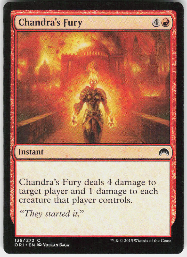 Chandra's Fury - Magic Origins #136 - Lightly Played - Normal