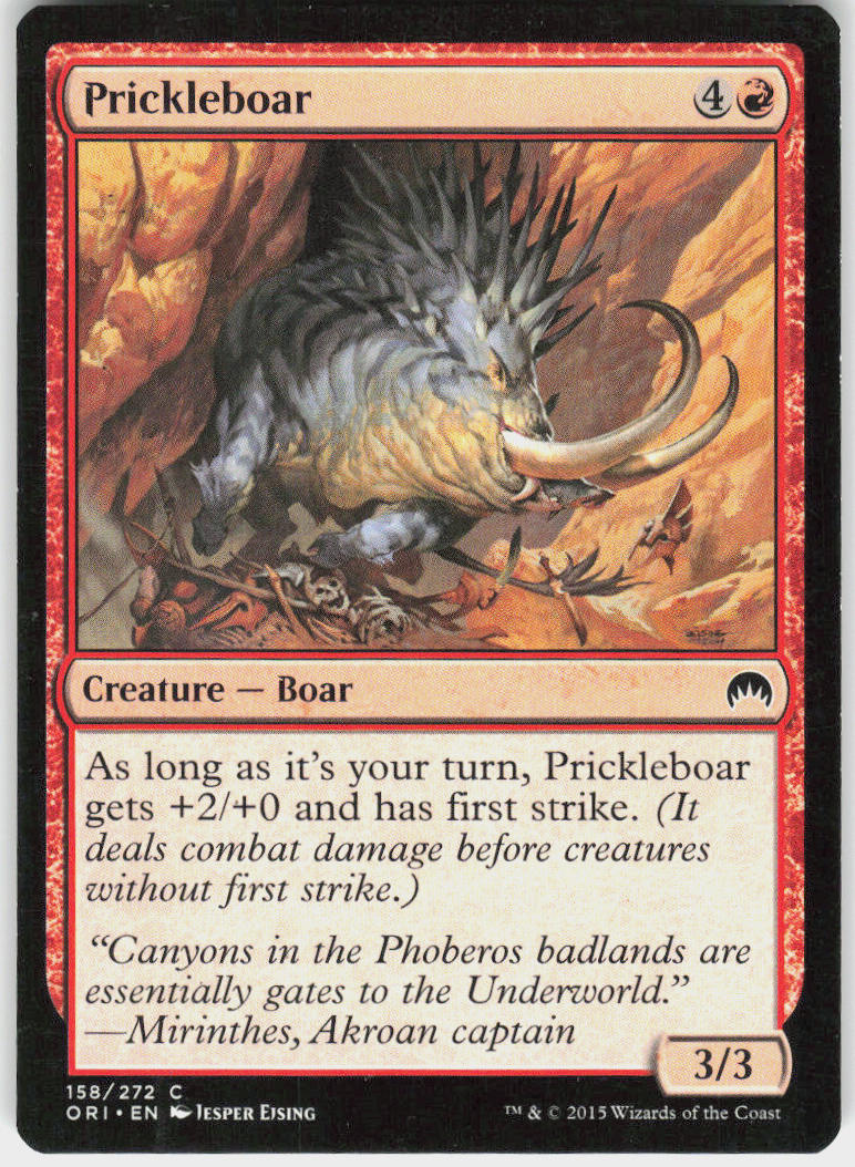 Prickleboar - Magic Origins #158 - Near Mint - Normal