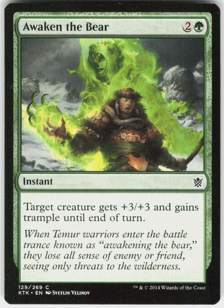 Awaken the Bear - Khans of Tarkir #129 - Near Mint - Normal