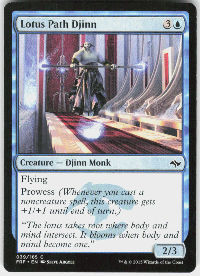 Lotus Path Djinn - Fate Reforged #39 - Near Mint - Normal