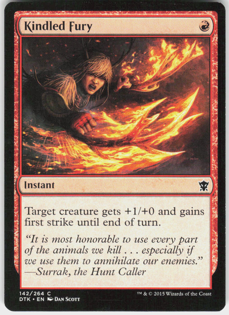 Kindled Fury - Dragons of Tarkir #142 - Near Mint - Normal