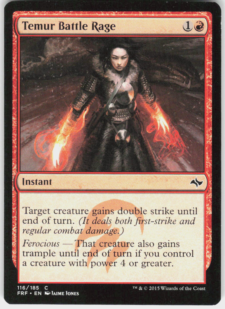 Temur Battle Rage - Fate Reforged #116 - Near Mint - Normal