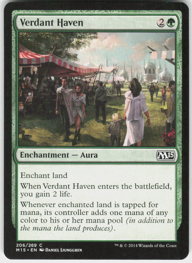 Verdant Haven - Magic 2015 #206 - Lightly Played - Normal