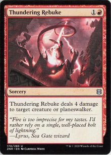 Thundering Rebuke - Zendikar Rising #170 - Near Mint - Normal