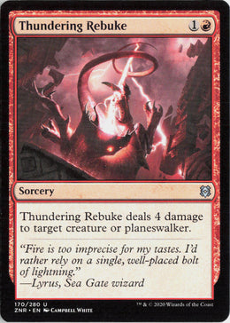 Thundering Rebuke - Zendikar Rising #170 - Near Mint - Normal