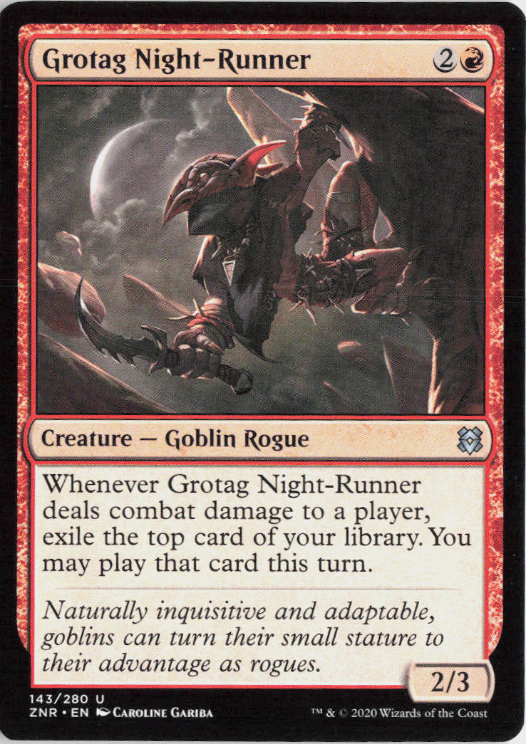 Grotag Night-Runner - Zendikar Rising #143 - Near Mint - Normal