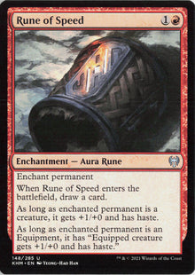Rune of Speed - Kaldheim #148 - Near Mint - Normal