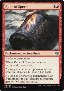 Rune of Speed - Kaldheim #148 - Near Mint - Normal