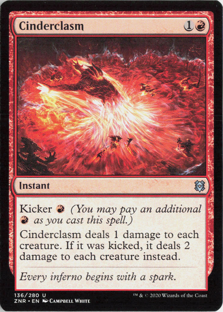 Cinderclasm - Zendikar Rising #136 - Near Mint - Normal