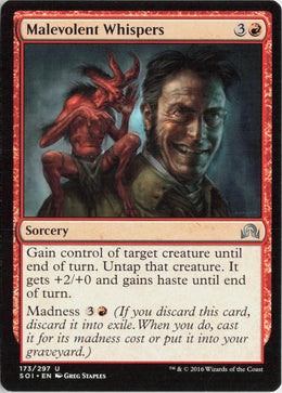 Malevolent Whispers - Shadows over Innistrad #173 - Near Mint - Normal