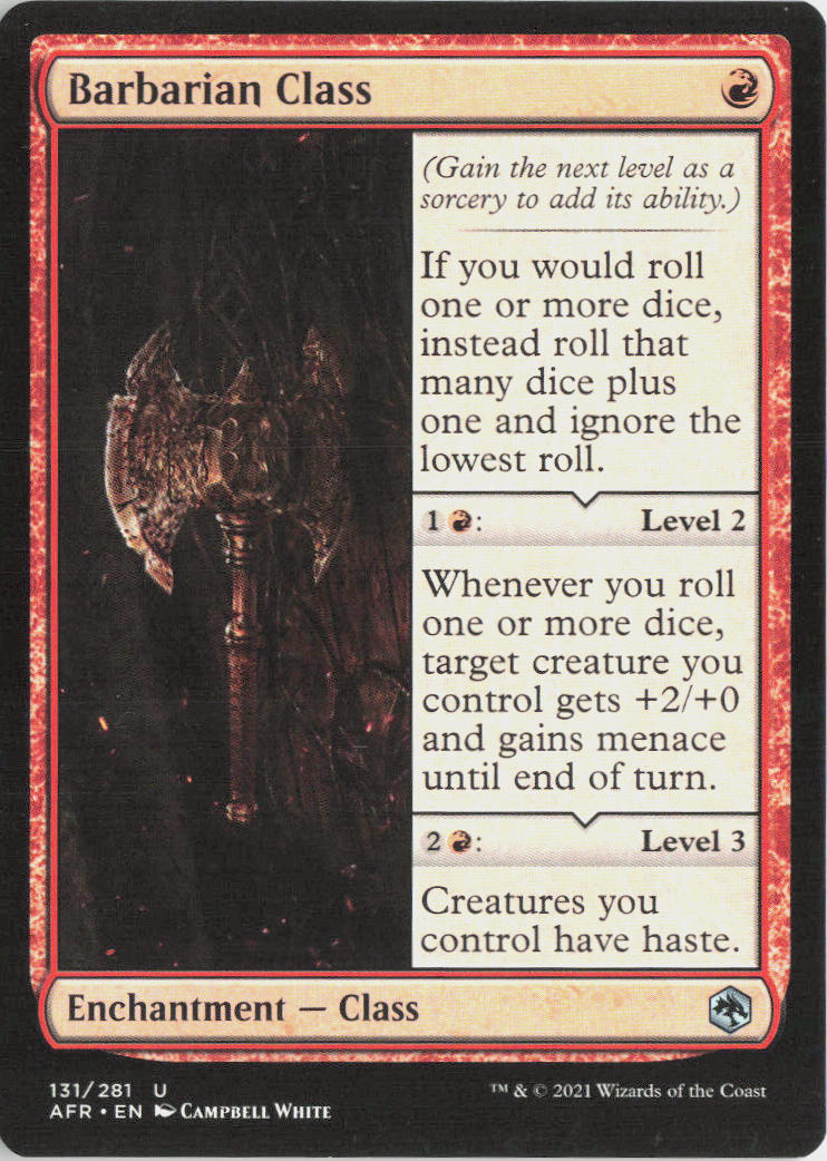 Barbarian Class - Adventures in the Forgotten Realms #131 - Near Mint - Normal