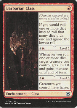 Barbarian Class - Adventures in the Forgotten Realms #131 - Near Mint - Normal