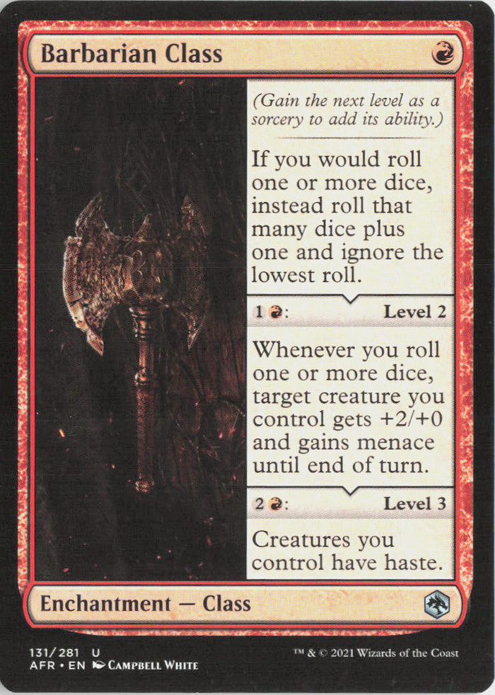 Barbarian Class - Adventures in the Forgotten Realms #131 - Near Mint - Normal