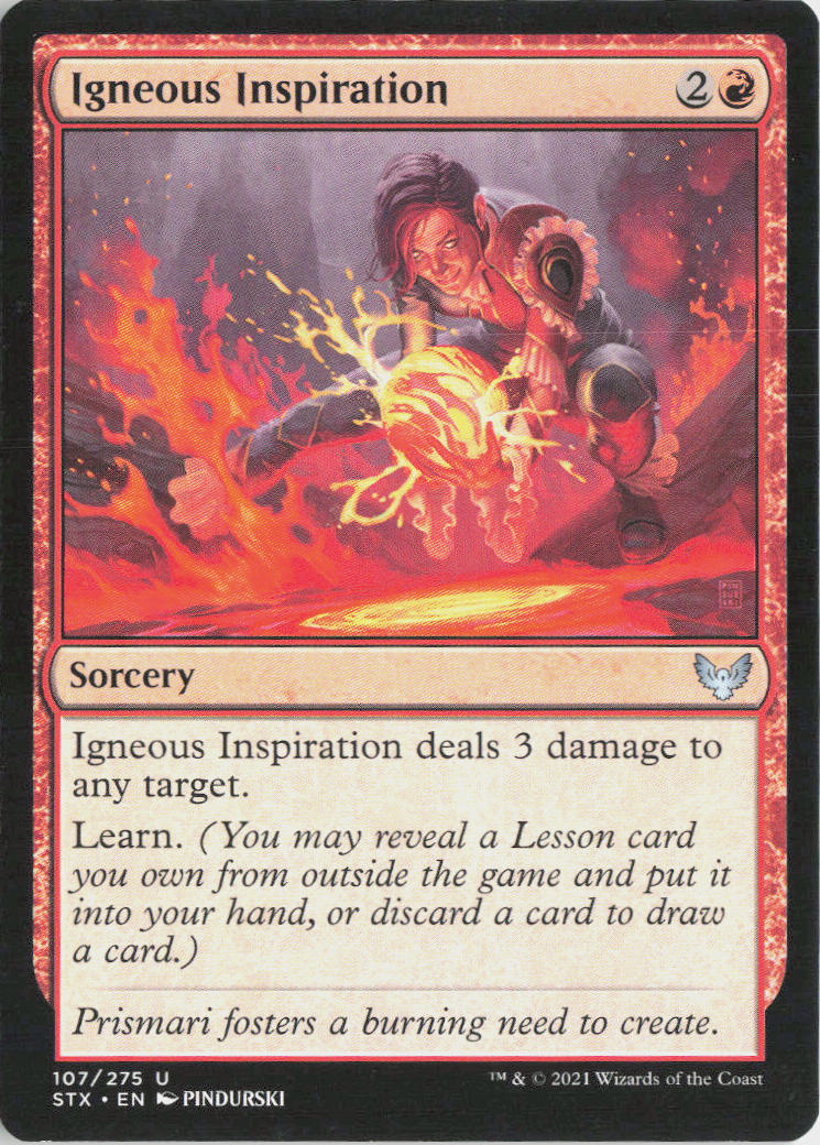Igneous Inspiration - Strixhaven: School of Mages #107 - Near Mint - Normal
