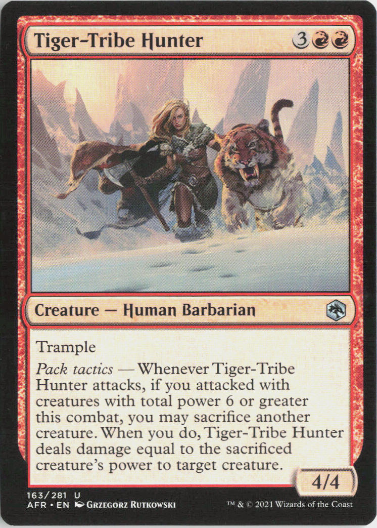 Tiger-Tribe Hunter - Adventures in the Forgotten Realms #163 - Near Mint - Normal