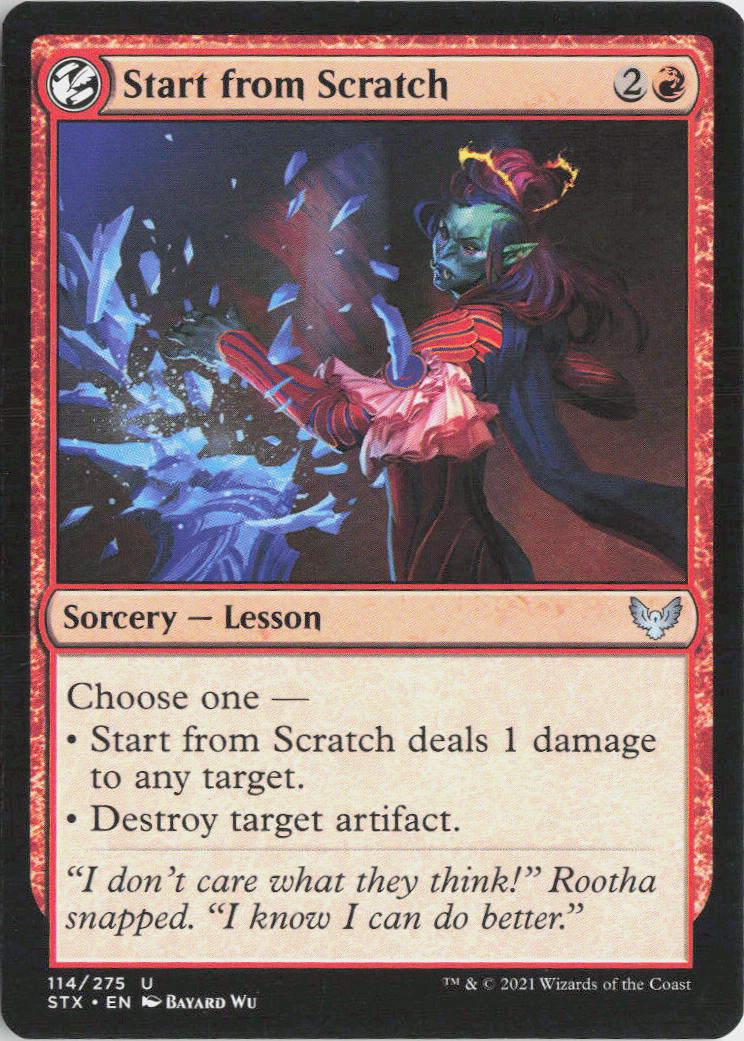 Start from Scratch - Strixhaven: School of Mages #114 - Near Mint - Normal