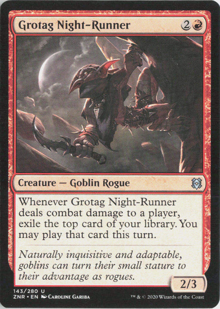 Grotag Night-Runner - Zendikar Rising #143 - Near Mint - Normal