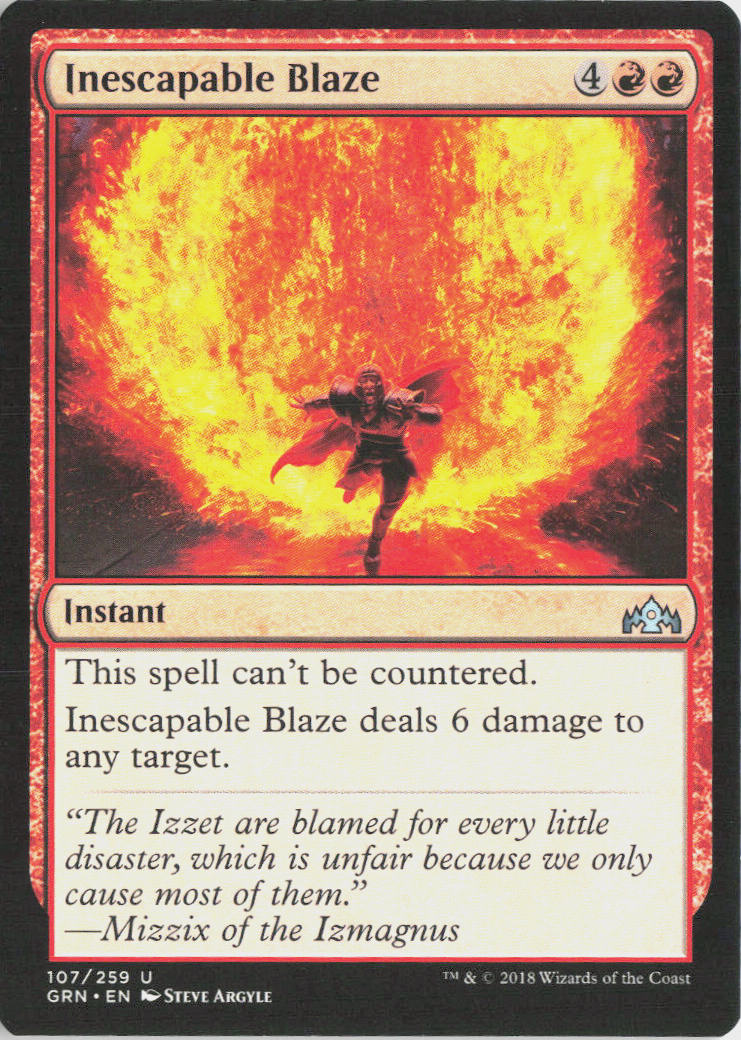 Inescapable Blaze - Guilds of Ravnica #107 - Near Mint - Normal