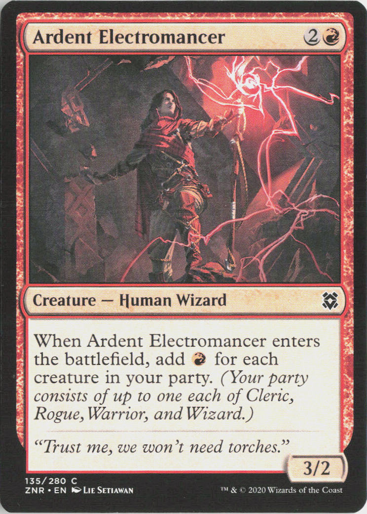 Ardent Electromancer - Zendikar Rising #135 - Near Mint - Normal