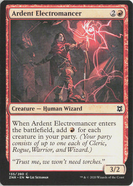 Ardent Electromancer - Zendikar Rising #135 - Near Mint - Normal