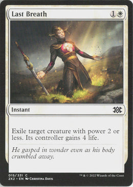 Last Breath - Double Masters 2022 #15 - Near Mint - Normal