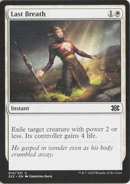 Last Breath - Double Masters 2022 #15 - Near Mint - Normal