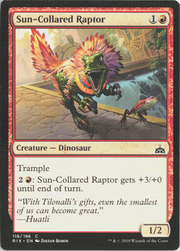 Sun-Collared Raptor - Rivals of Ixalan #118 - Near Mint - Normal