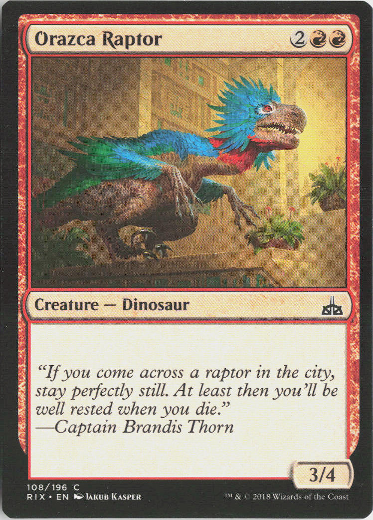 Orazca Raptor - Rivals of Ixalan #108 - Near Mint - Normal