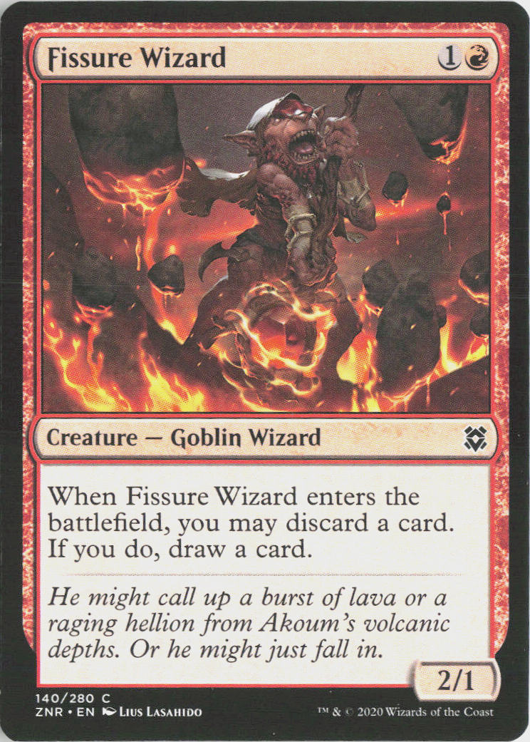 Fissure Wizard - Zendikar Rising #140 - Near Mint - Normal