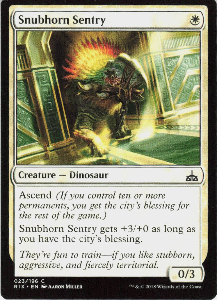 Snubhorn Sentry #23