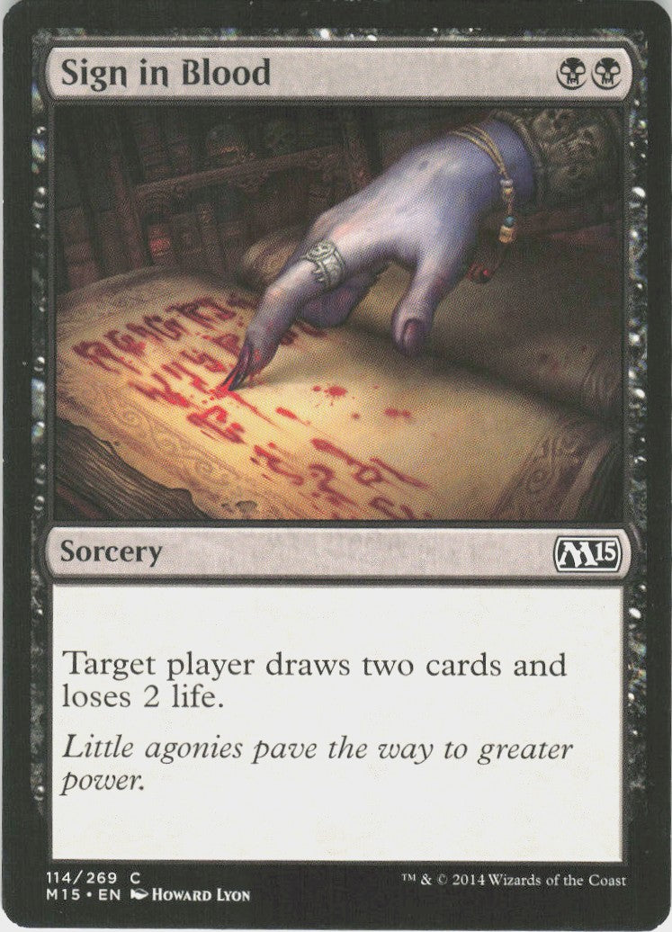 Sign in Blood #114