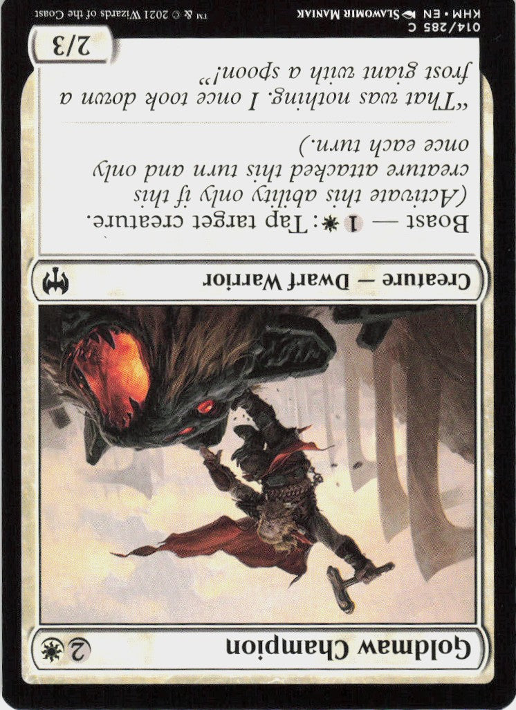 Goldmaw Champion #14