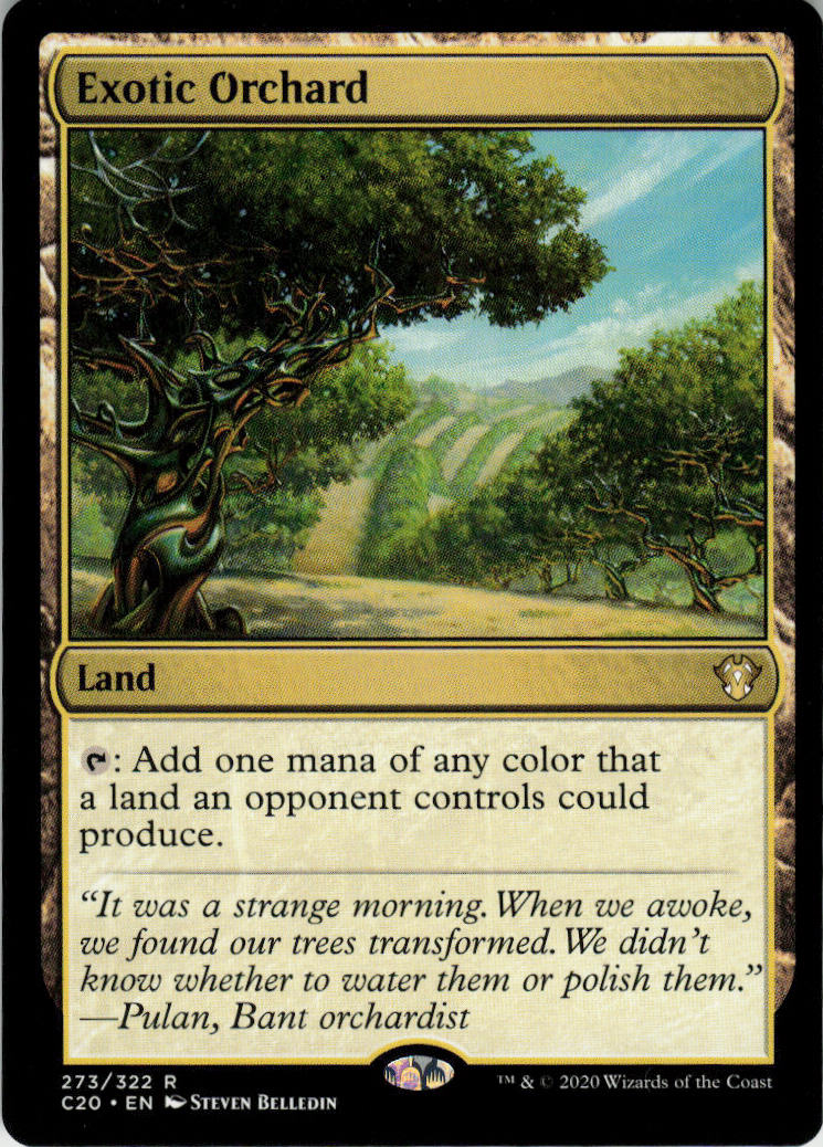 Exotic Orchard - Commander 2020 #273 - Near Mint - Normal