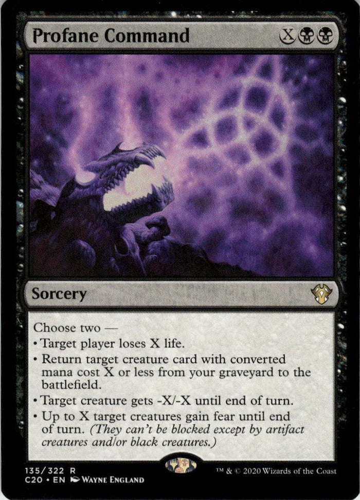 Profane Command - Commander 2020 #135 - Near Mint - Normal