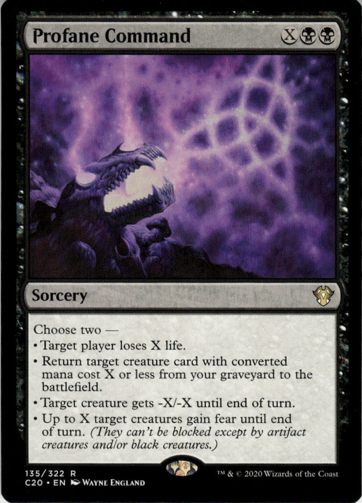 Profane Command - Commander 2020 #135 - Near Mint - Normal